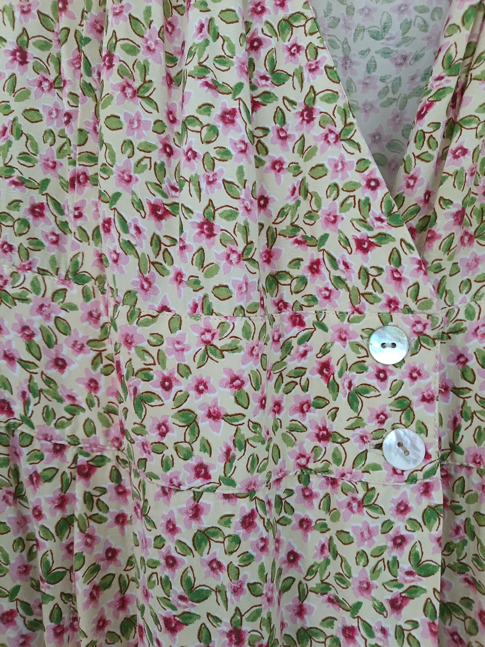 Floral dress Pants - Pink & Green